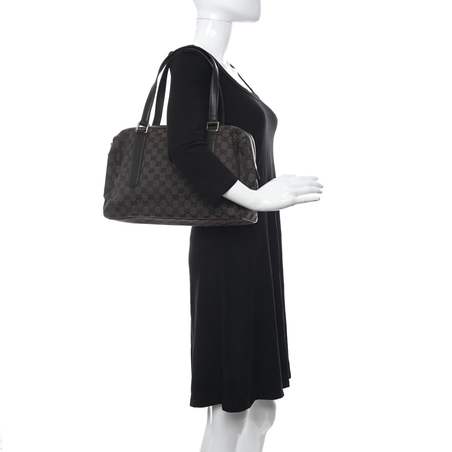 Gucci Monogram Boston Brown 2 of 10