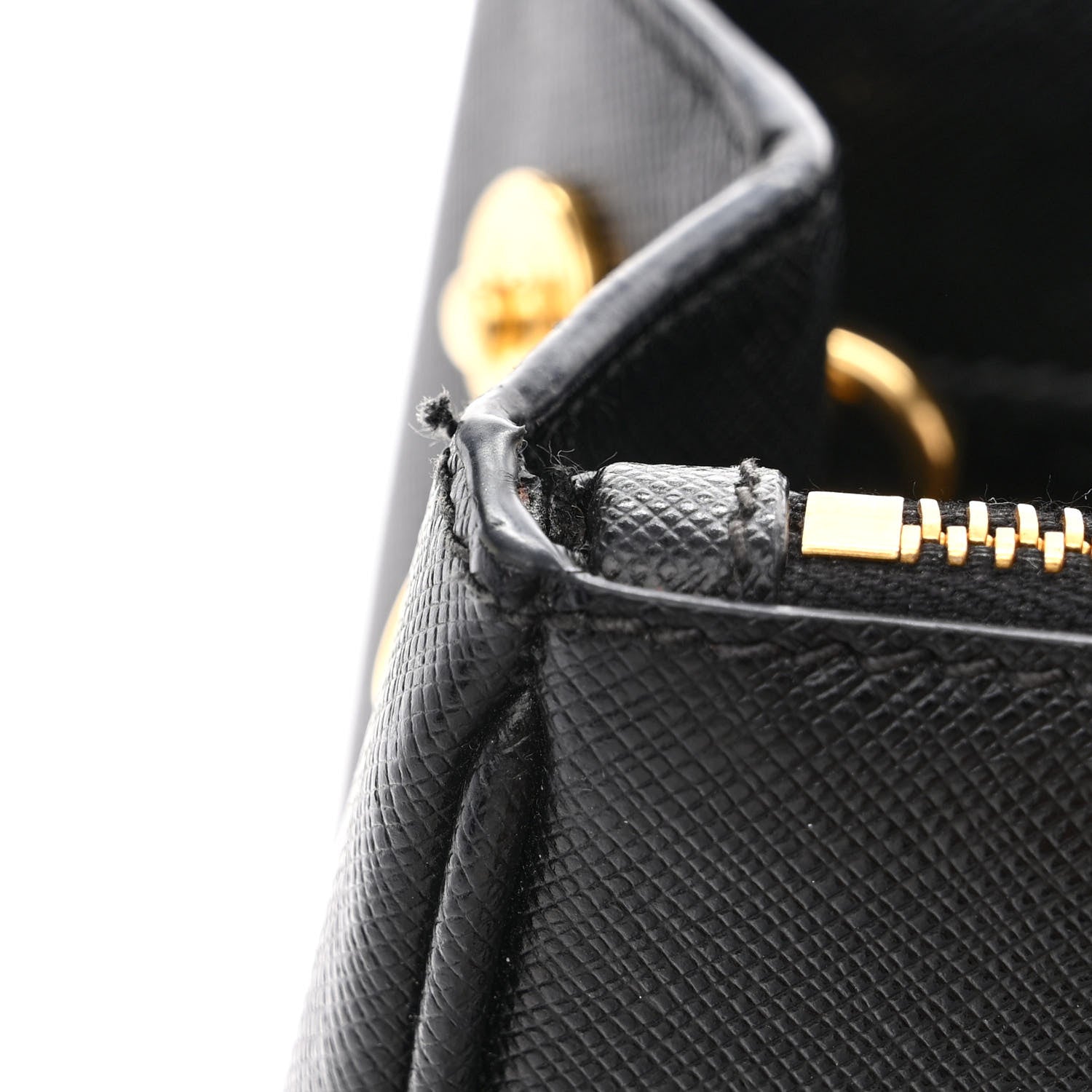 Prada Saffiano Small Galleria Double Zip Tote Black 14 of 16