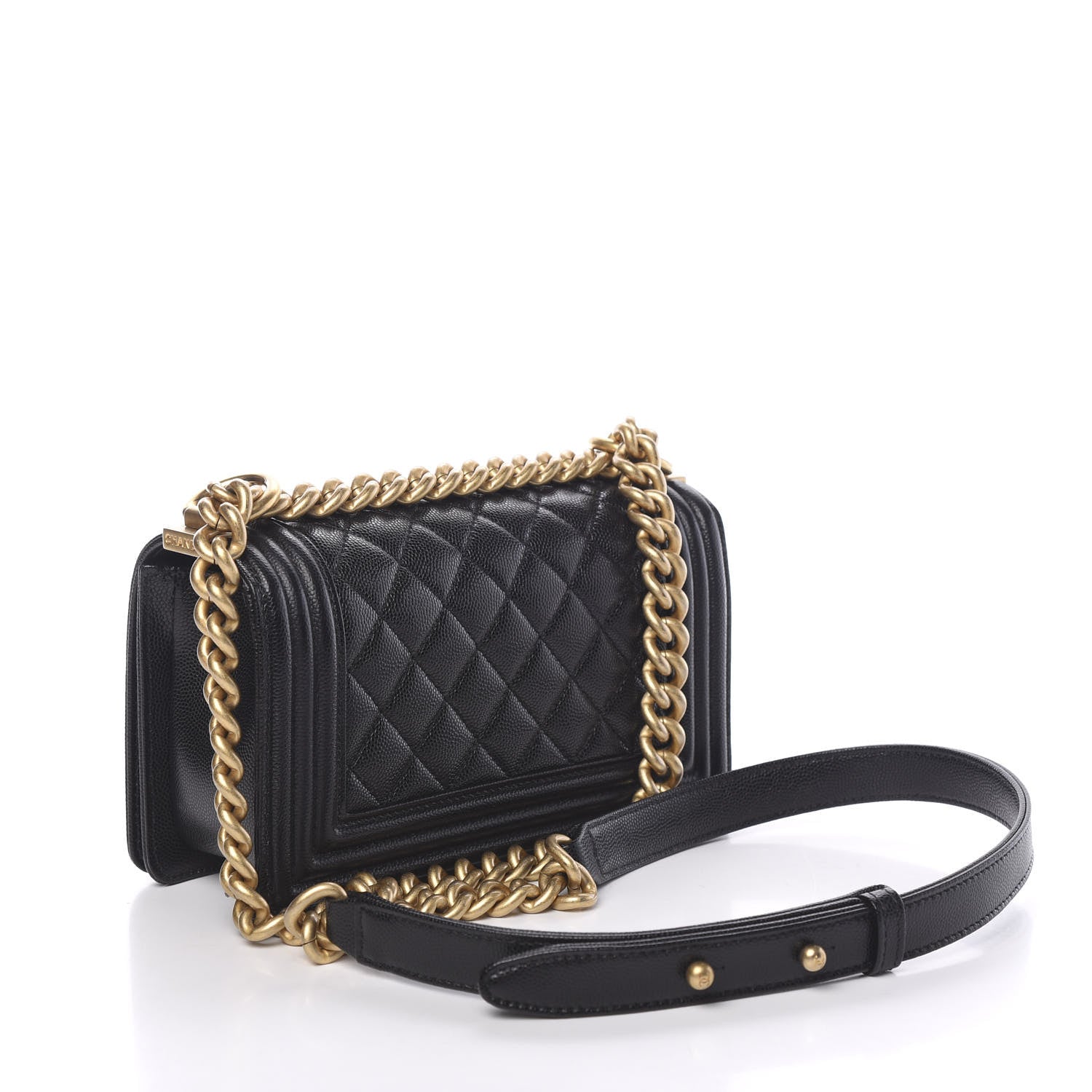 Chanel Caviar Quilted Small Boy Flap Black 2 of 10