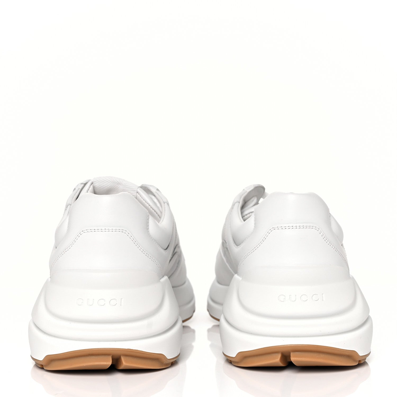 Gucci Calfskin Worldwide Mens Rhyton Sneakers 8.5 Great White 5 of 9