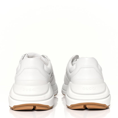 Gucci Calfskin Worldwide Mens Rhyton Sneakers 8.5 Great White 5 of 9