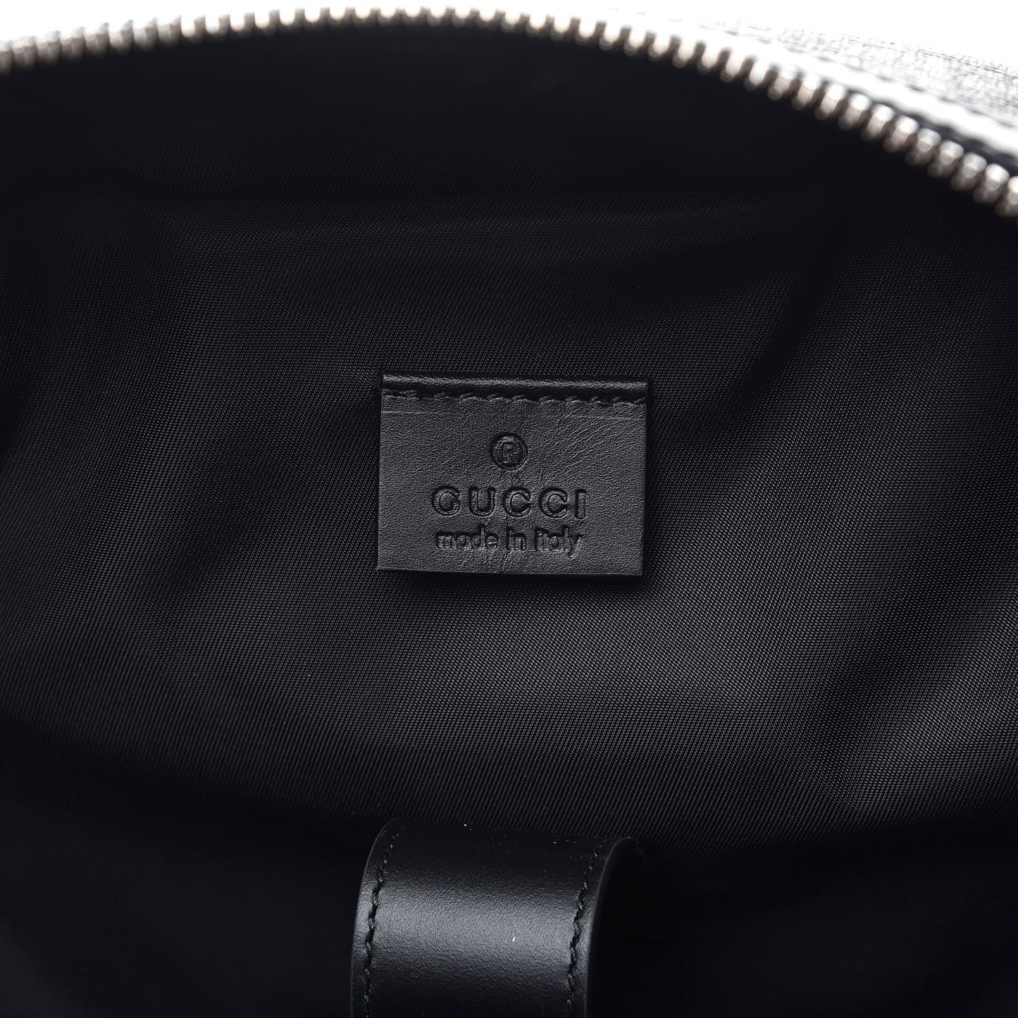 GG Supreme Monogram Web Dome Backpack Black