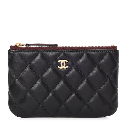 Chanel Lambskin Quilted Small Cosmetic Case Black 1 of 10