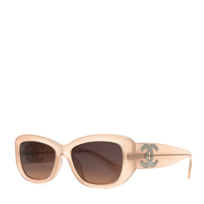 Chanel Acetate Rectangle Sunglasses 5493-A Light Pink 1 of 7