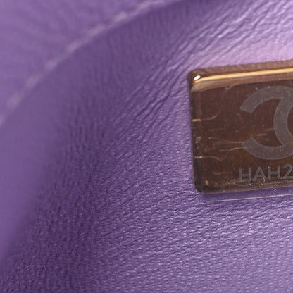 Chanel Caviar Quilted Mini Rectangular Sweetheart Flap Light Purple 7 of 11