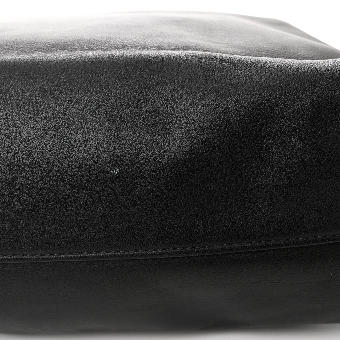 Soft Calf Shopping Tote Black