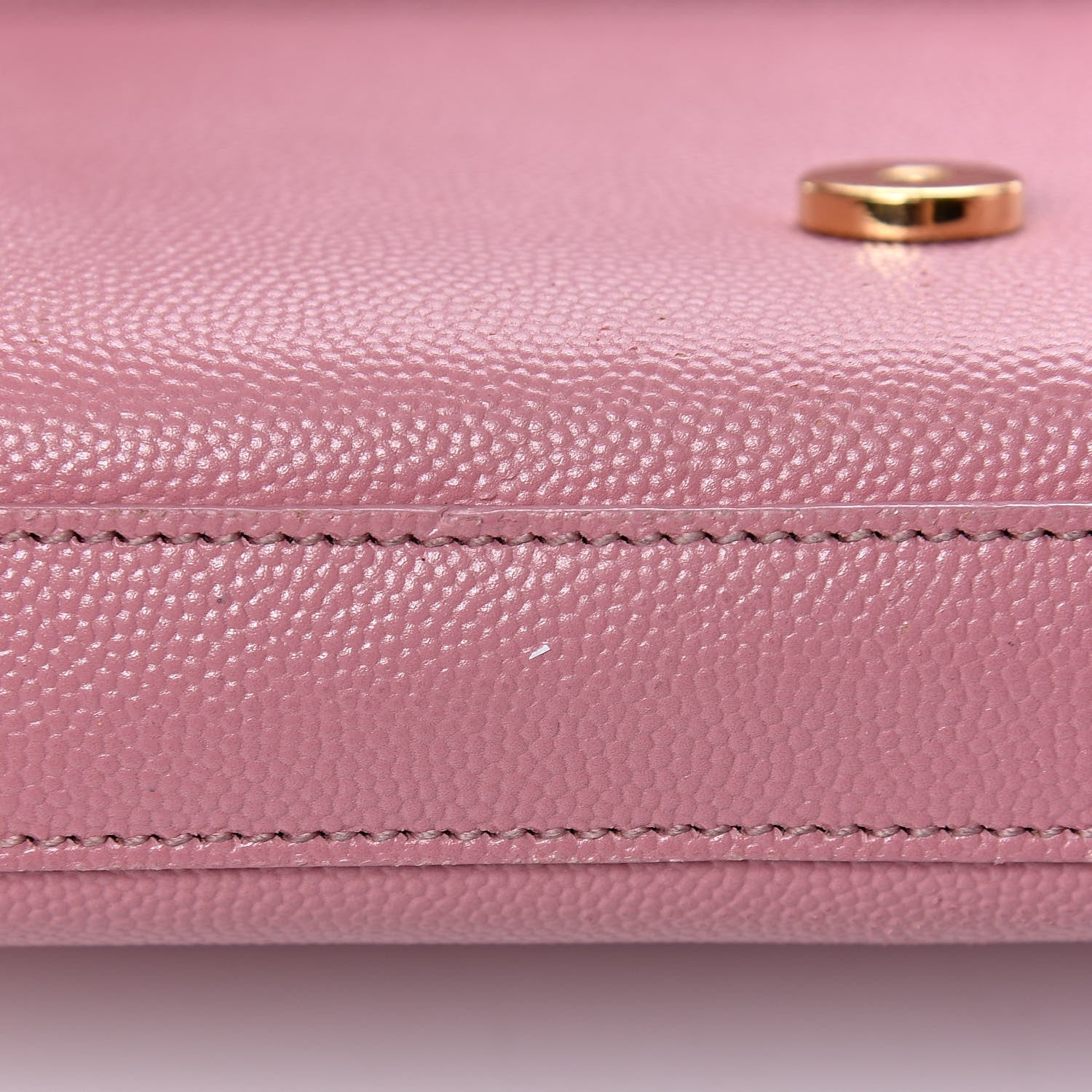 Saint Laurent Grain De Poudre Small Classic Monogram Kate Satchel Old Rose 8 of 16