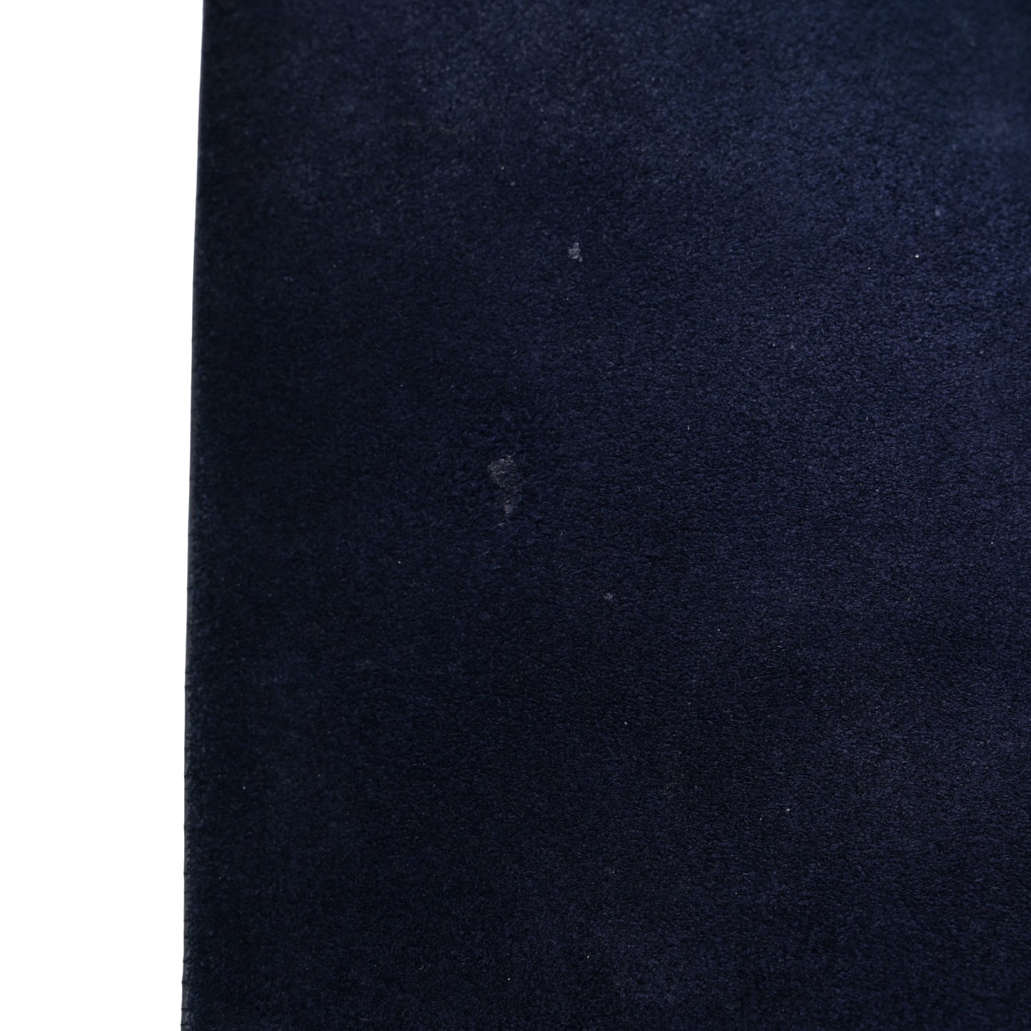 Grained Calfskin Box Messenger Bag Navy