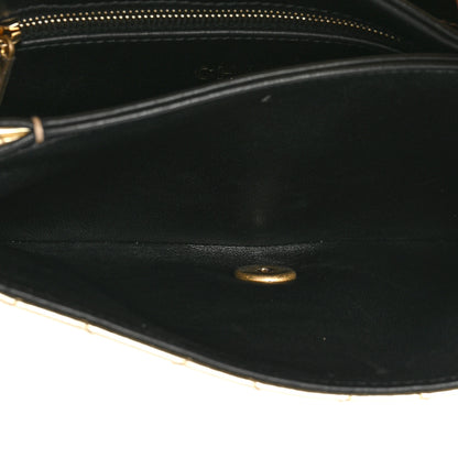Chanel Hammered Metallic Calfskin Quilted Flap Gold 6 of 25