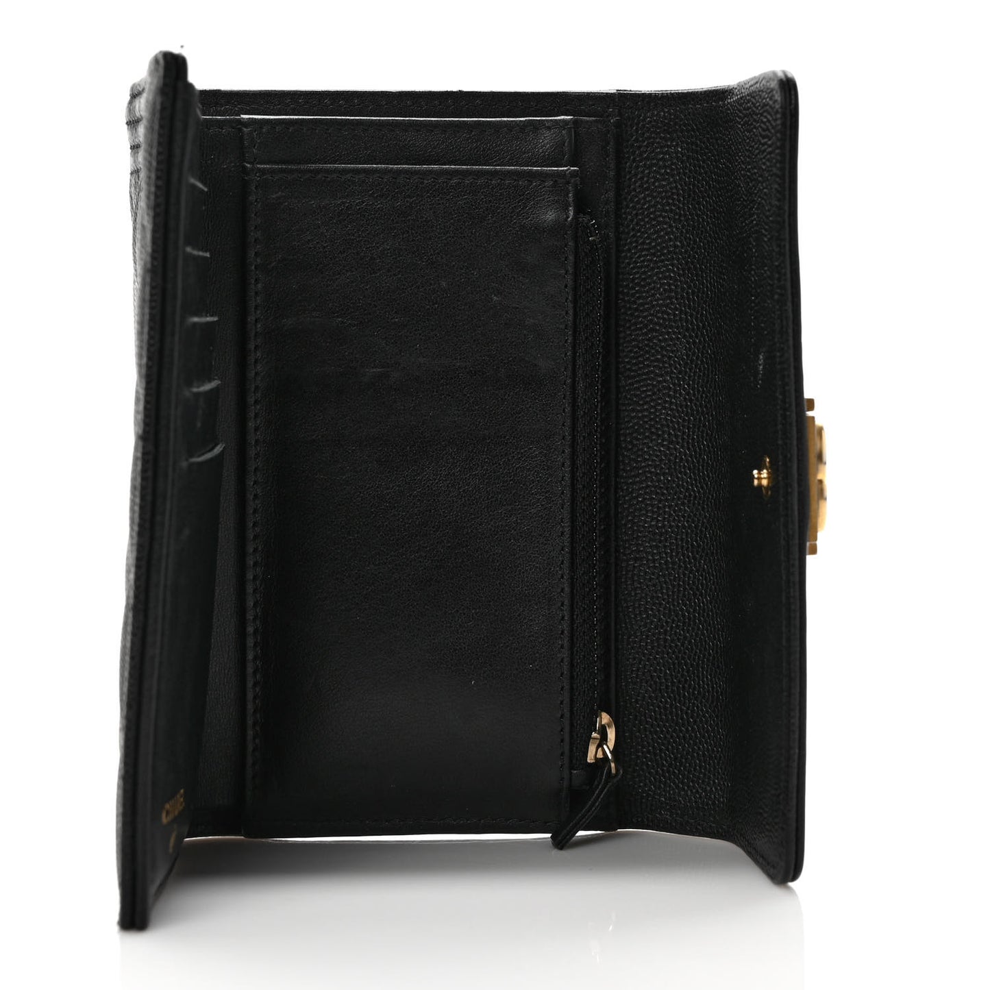 Caviar Quilted Medium Boy Flap Wallet Black