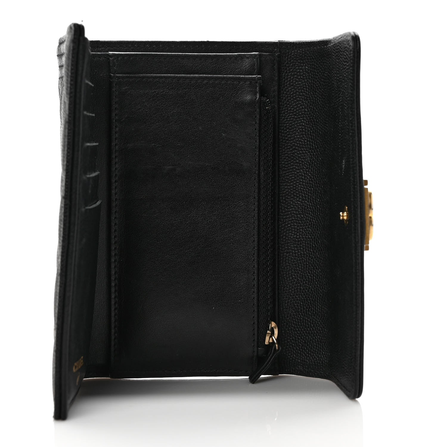 Chanel Caviar Quilted Medium Boy Flap Wallet Black 5 of 8