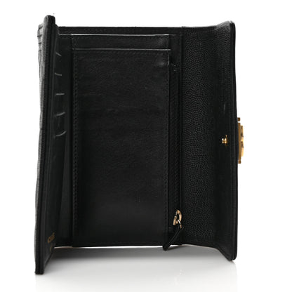 Chanel Caviar Quilted Medium Boy Flap Wallet Black 5 of 8