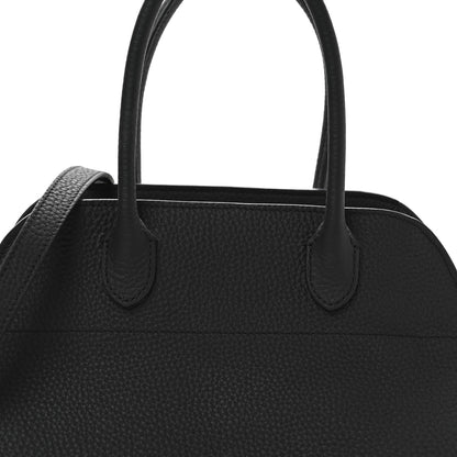 The Row Grained Calfskin Soft Margaux 10 Bag Black 7 of 11