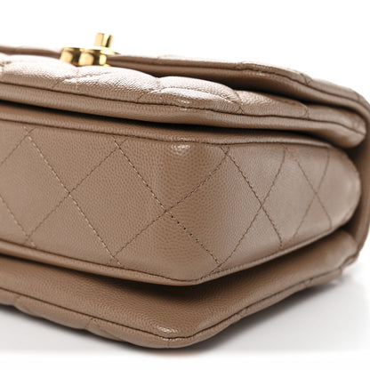 Chanel Caviar Quilted Mini Coco First Flap Beige 10 of 10