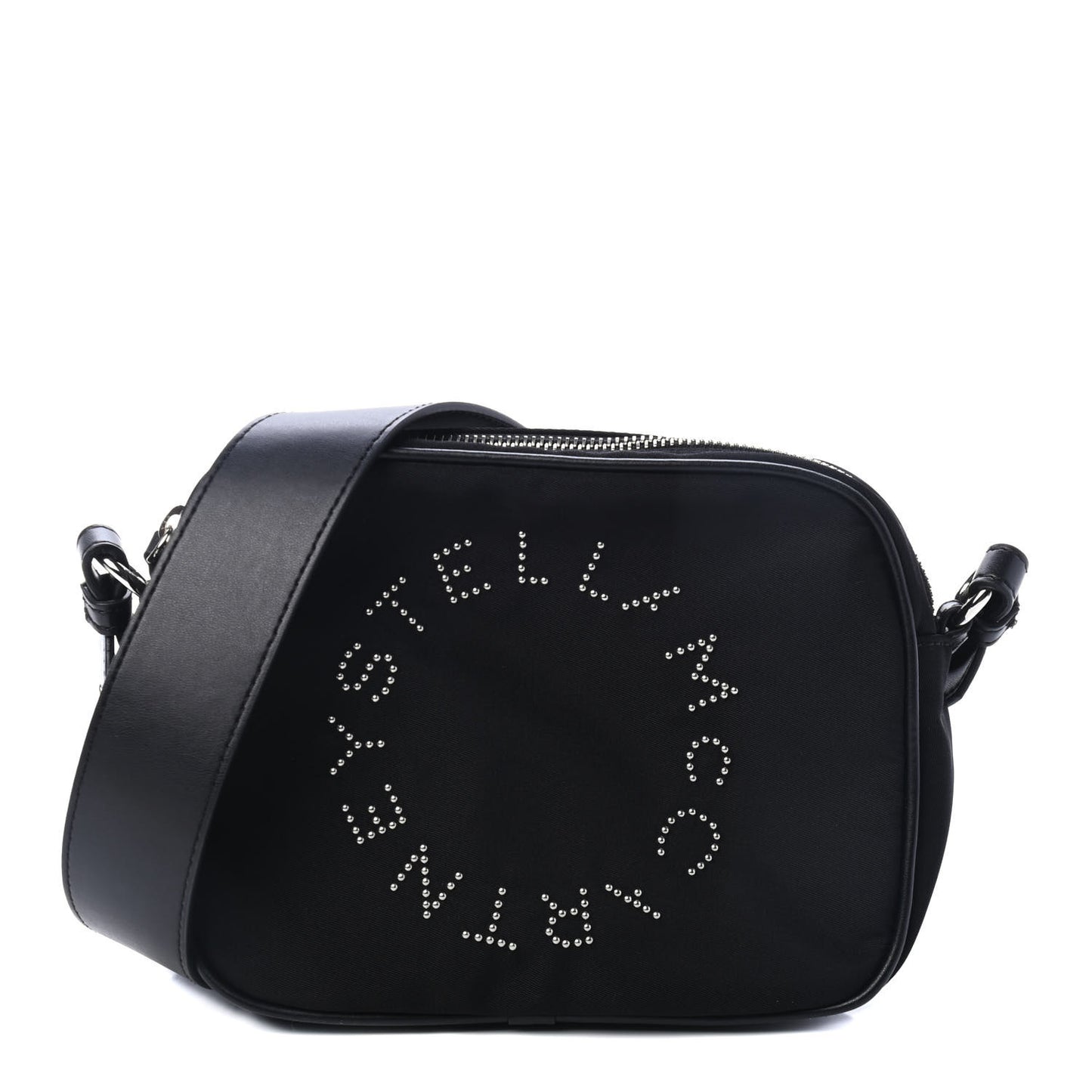 Nylon Eco Alter Nappa Studded Logo Camera Bag Black