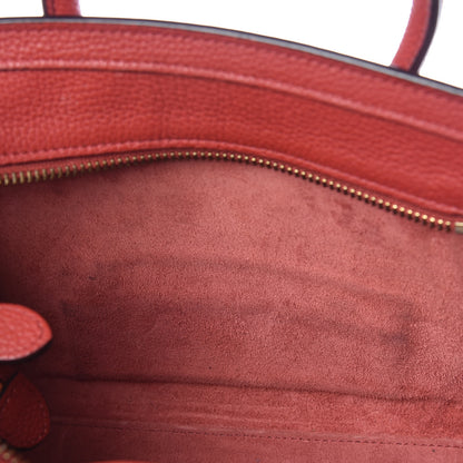 Celine Baby Grained Calfskin Nano Luggage Red 8 of 18