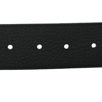 Louis Vuitton Taurillon Calfskin 30mm LV Initiales Reversible Belt 100 40 Black 3 of 6