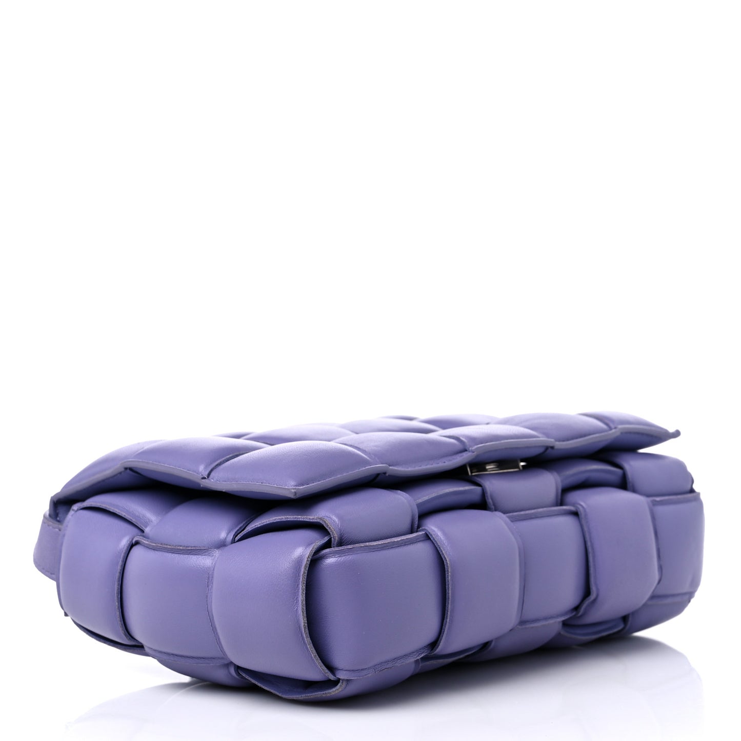 Nappa Maxi Intreccio Padded Cassette Crossbody Bag Lavender