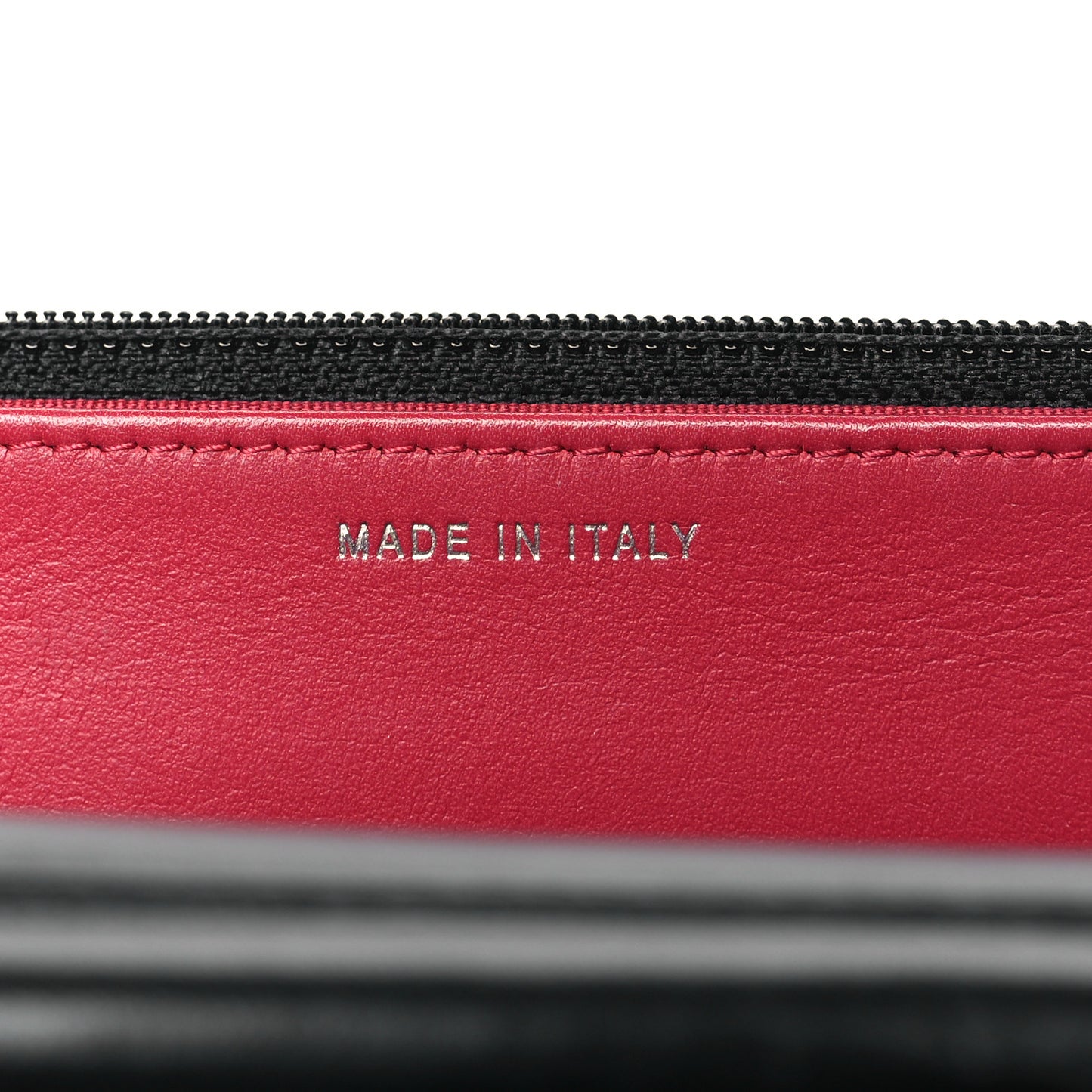 Aged Calfskin Quilted Gabrielle Wallet On Chain WOC Black