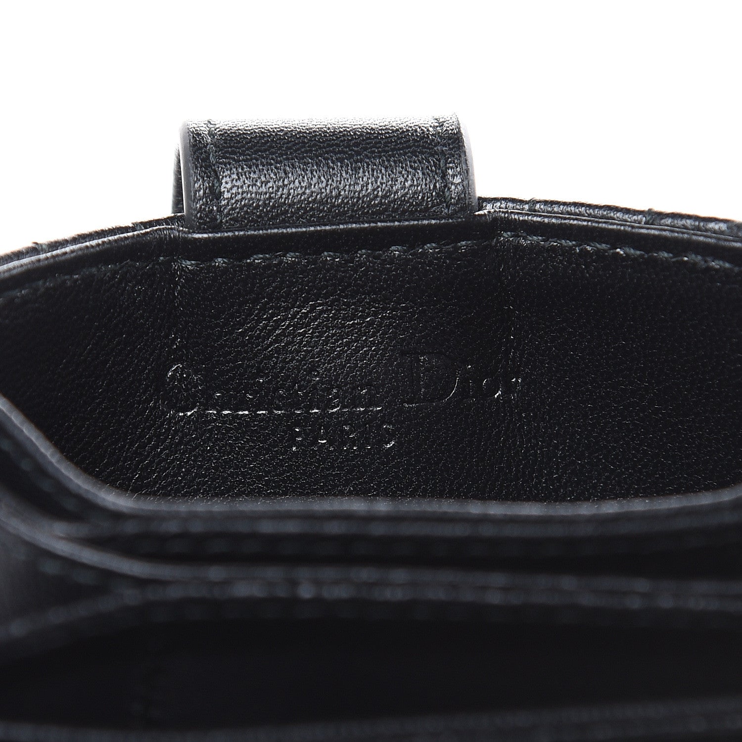 Christian Dior Lambskin Cannage Lucky Badges Lady Dior 5-Gusset Card Holder Black 7 of 8