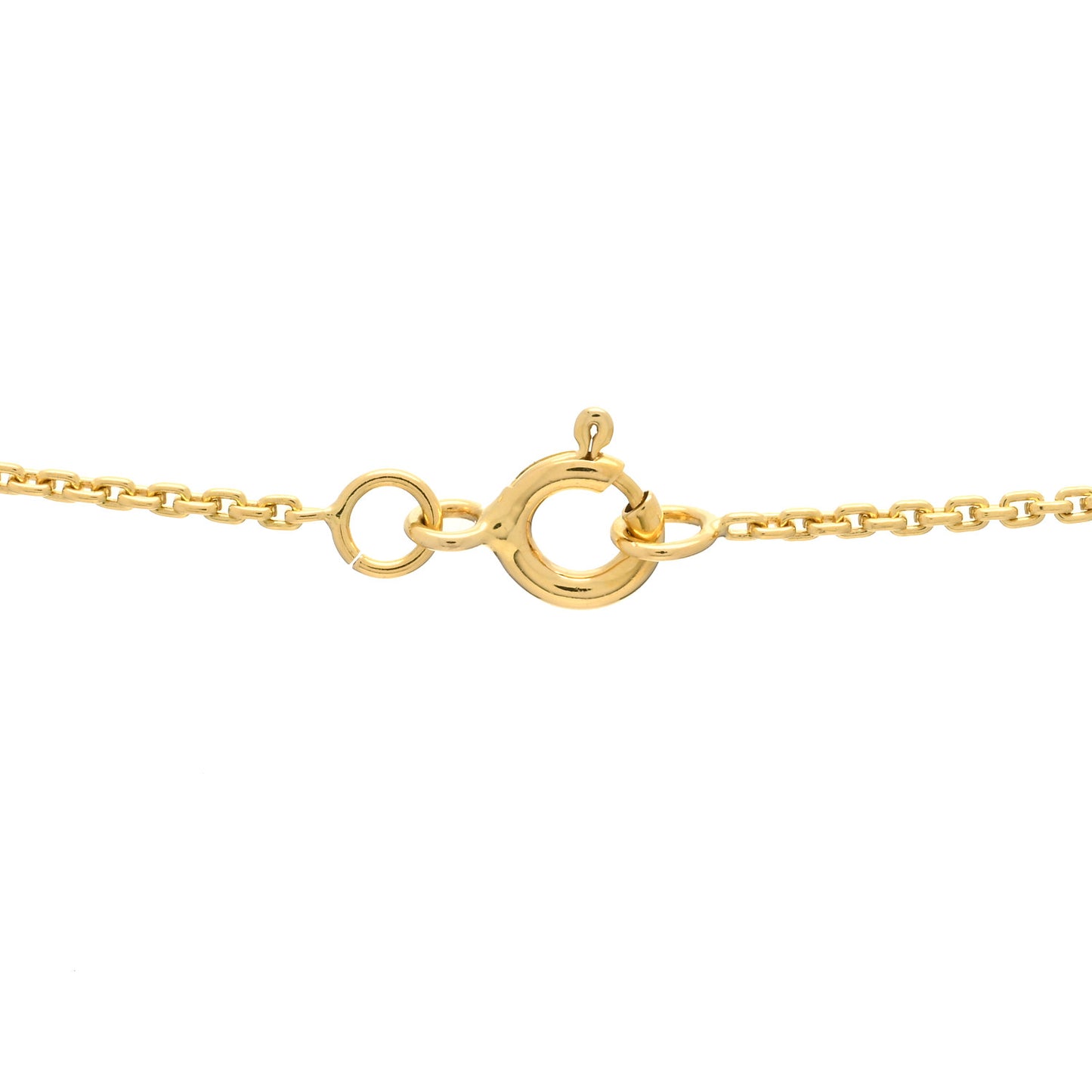 18K Yellow Gold Diamond Small LV Volt One Pendant Necklace