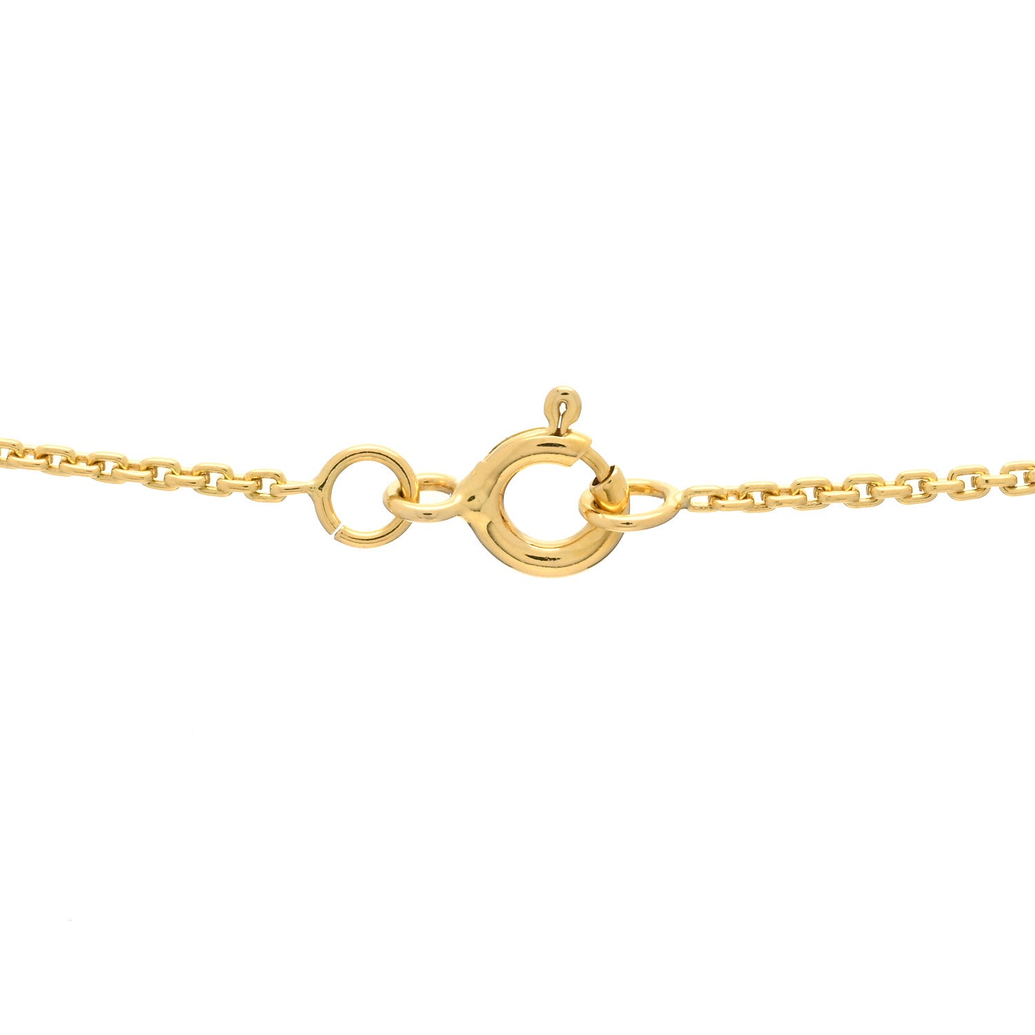 Louis Vuitton 18K Yellow Gold Diamond Small LV Volt One Pendant Necklace 3 of 4