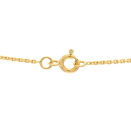 Louis Vuitton 18K Yellow Gold Diamond Small LV Volt One Pendant Necklace 3 of 4