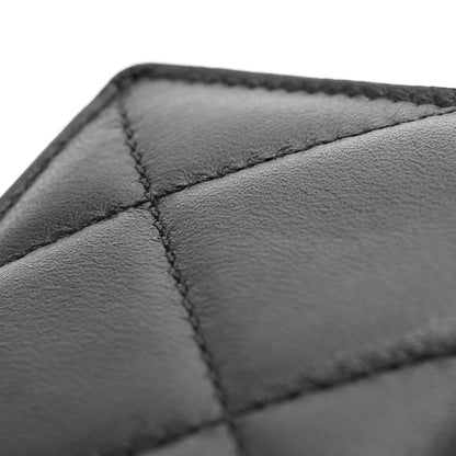 Alexander McQueen Nappa Graffiti Quilted Graffiti Skull Card Holder on Chain Black White 13 of 13