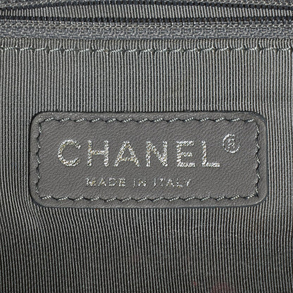 Chanel Nylon Quilted Tweed on Stitch Medium Bubble Flap Blue 15 of 16