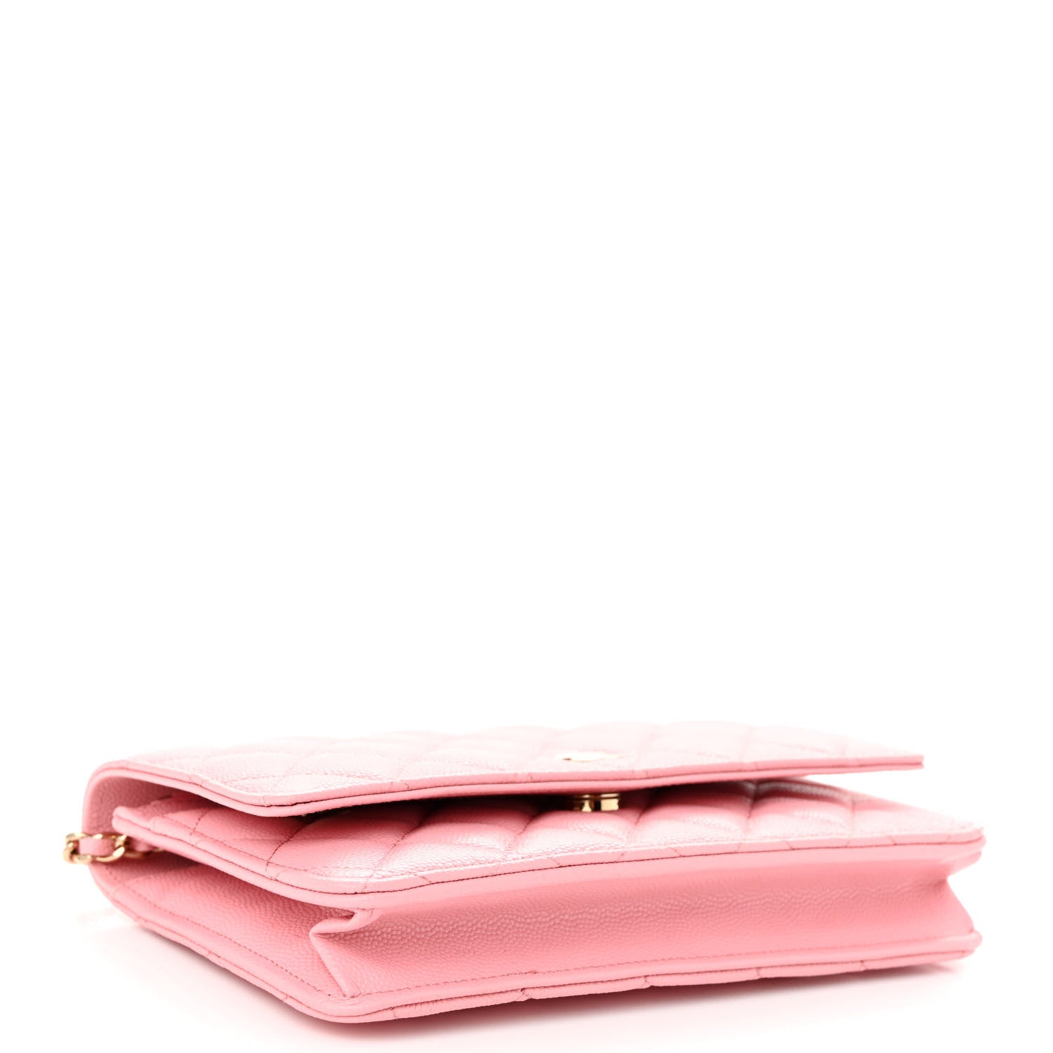 Chanel Caviar Quilted Wallet on Chain WOC Light Pink 4 of 11