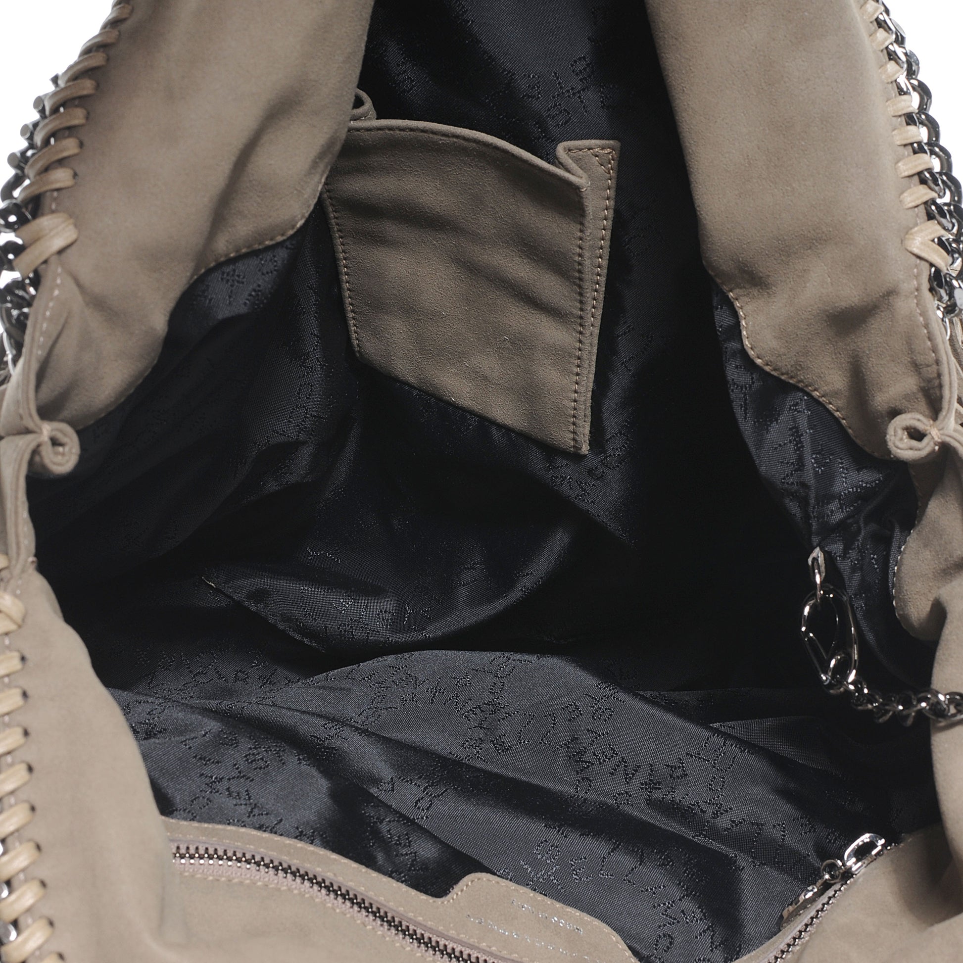 Stella McCartney Faux Suede Fringe Falabella Tote Taupe 5 of 9