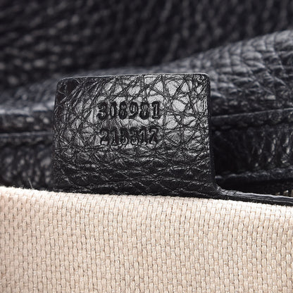 Gucci Pebbled Calfskin Medium Soho Chain Hobo Black 7 of 7