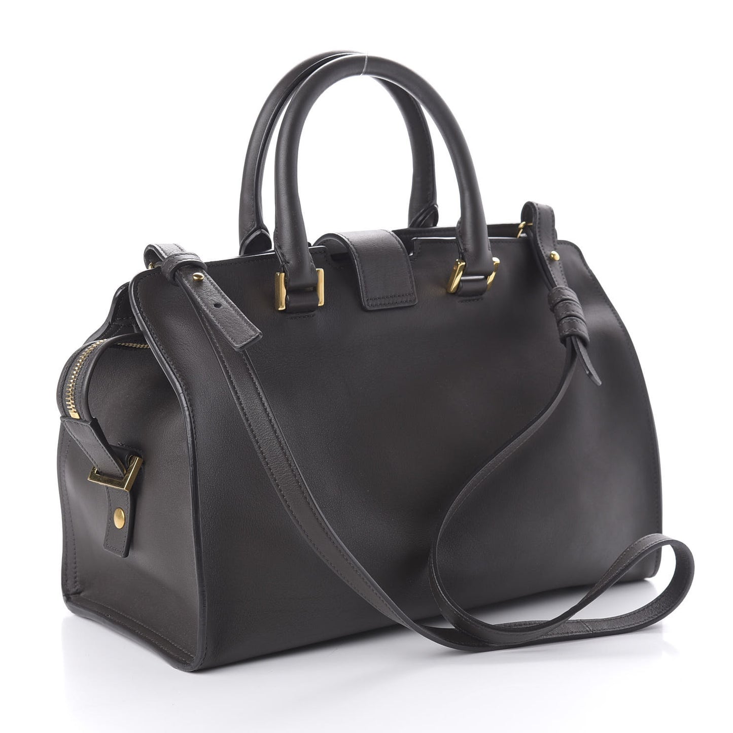 Smooth Calfskin Small Cabas Monogram Dark Grey