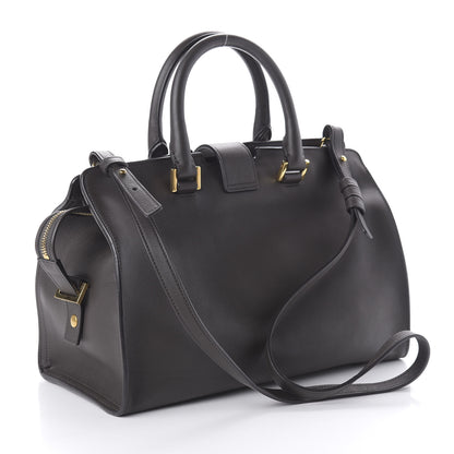 Saint Laurent Smooth Calfskin Small Cabas Monogram Dark Grey 3 of 11