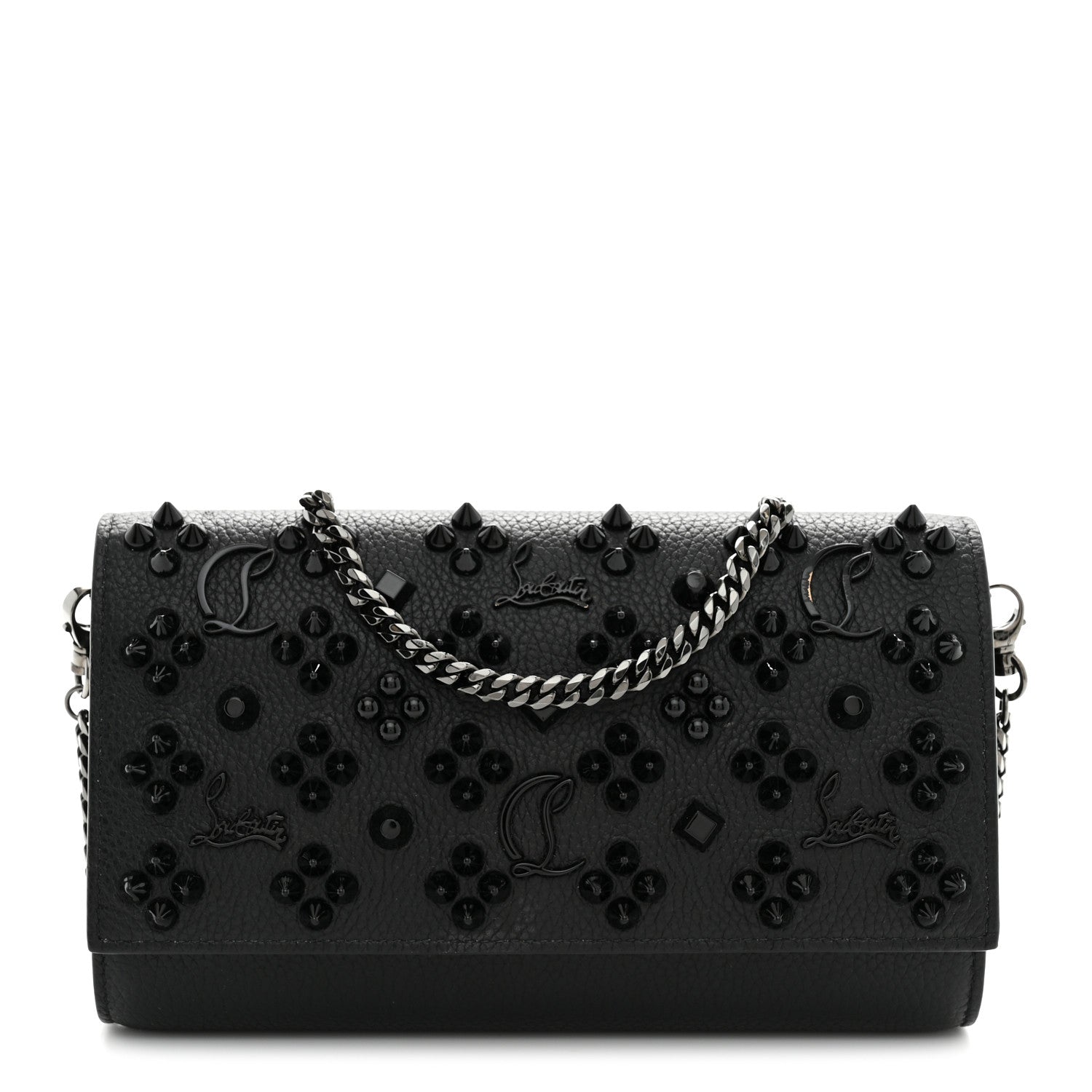 Christian Louboutin Calfskin Spikes Loubinthesky Paloma Wallet on Chain Rocket 1 of 11