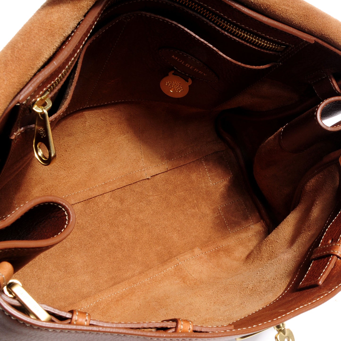 Grainy Leather Bayswater Satchel Oak