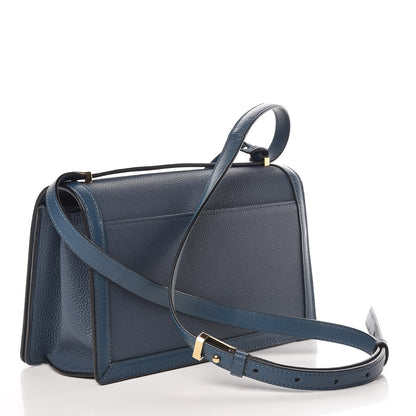 Loewe Grained Calfskin Medium Barcelona Shoulder Bag Indigo 3 of 10