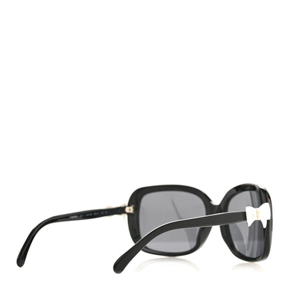 Chanel CC Bow Sunglasses 5171 Black White 4 of 8