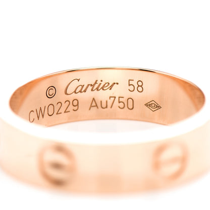 Cartier 18K Pink Gold 5.5mm LOVE Ring 58 8.25 4 of 4