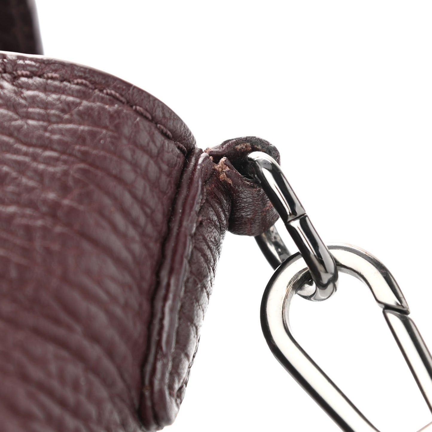 Textured Calfskin Mini Pashli Satchel Burgundy