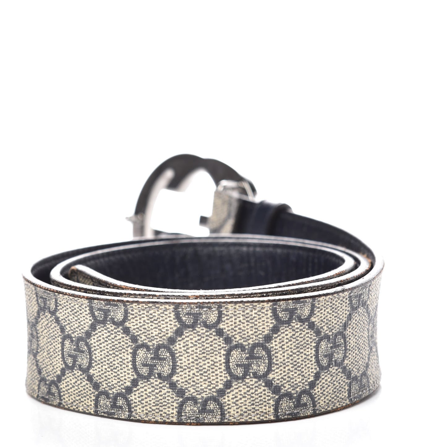GG Plus Monogram Interlocking G Belt 85 34 Navy