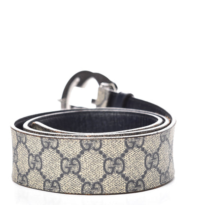 Gucci GG Plus Monogram Interlocking G Belt 85 34 Navy 3 of 8
