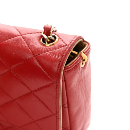 Chanel Lambskin Quilted Small Single Flap Red 17 of 17