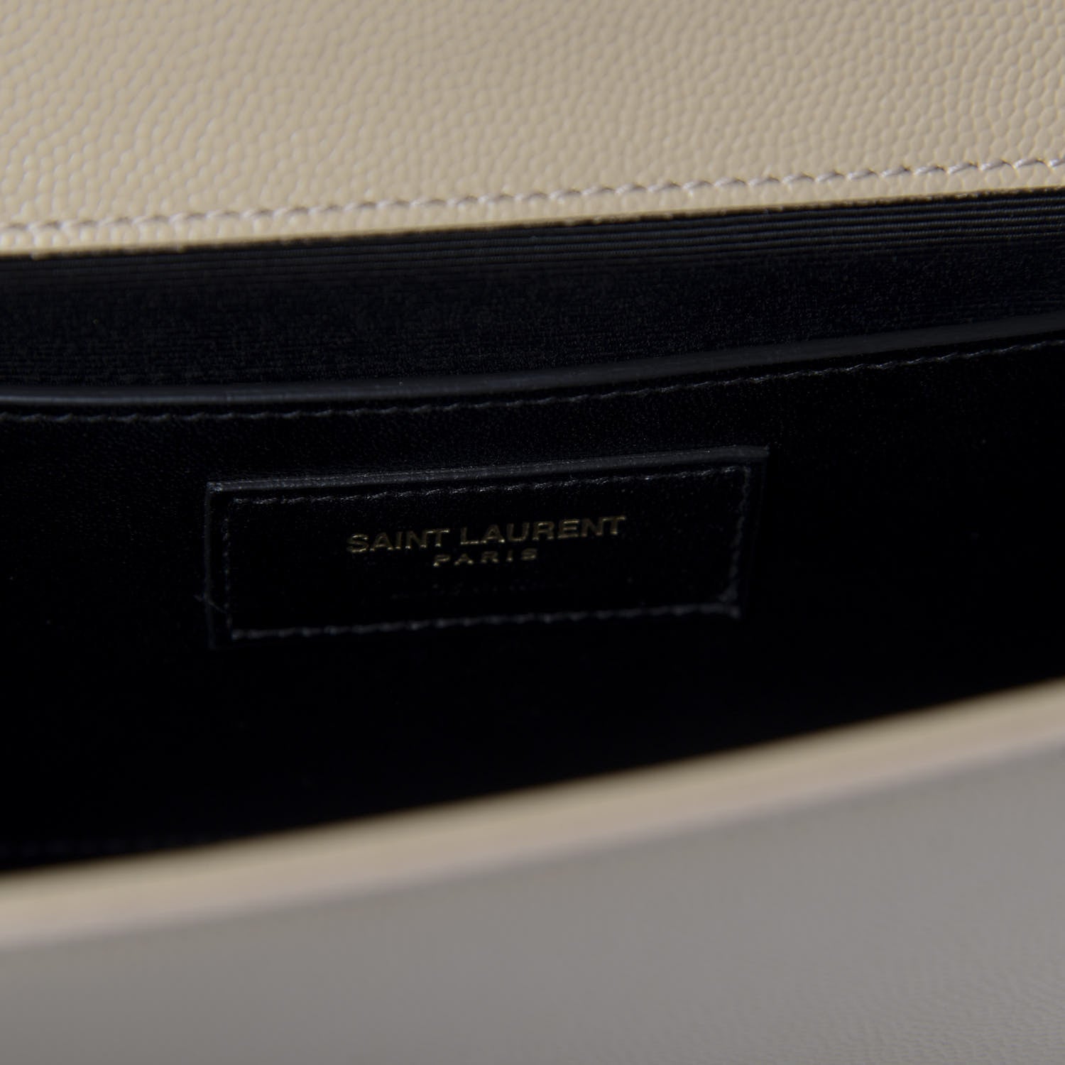 Saint Laurent Grain De Poudre Classic Monogram Cassandre Clutch Nude Powder 9 of 10