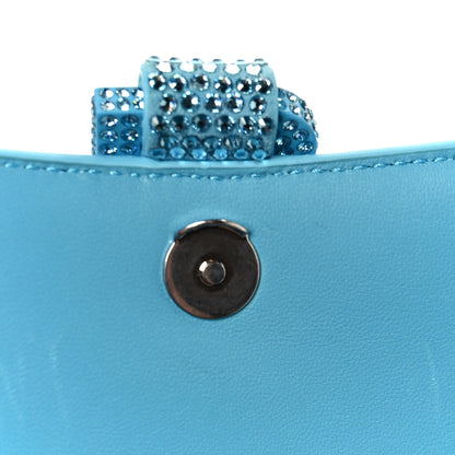 Balenciaga Strass Suede Hourglass Top Handle Bag XS Light Blue 11 of 11