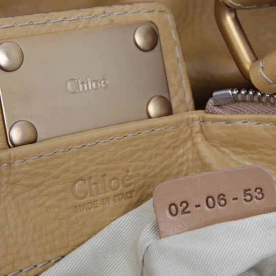 Leather Paddington Front Pocket Tote Maize Yellow