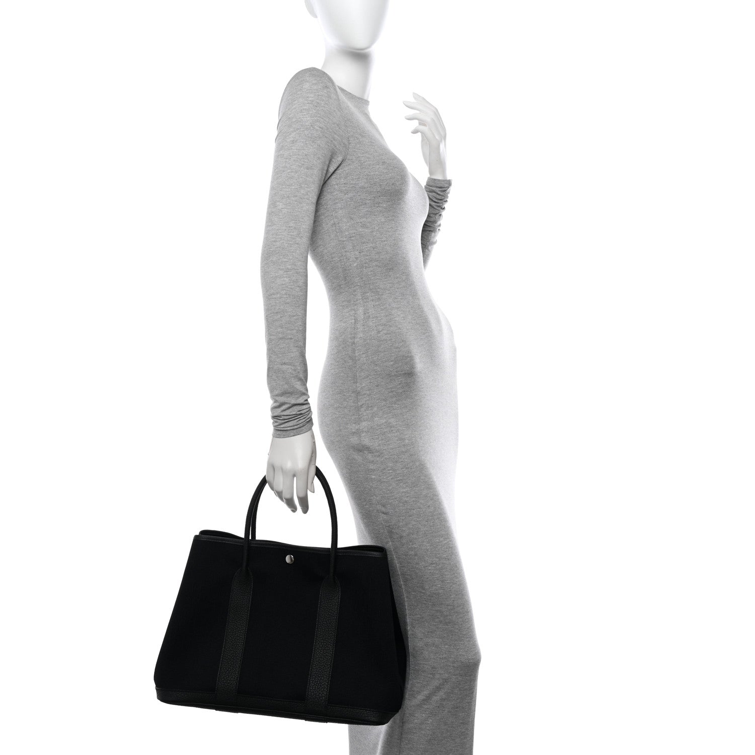 Hermes Toile Negonda Garden Party Tote 36 MM Black 3 of 12