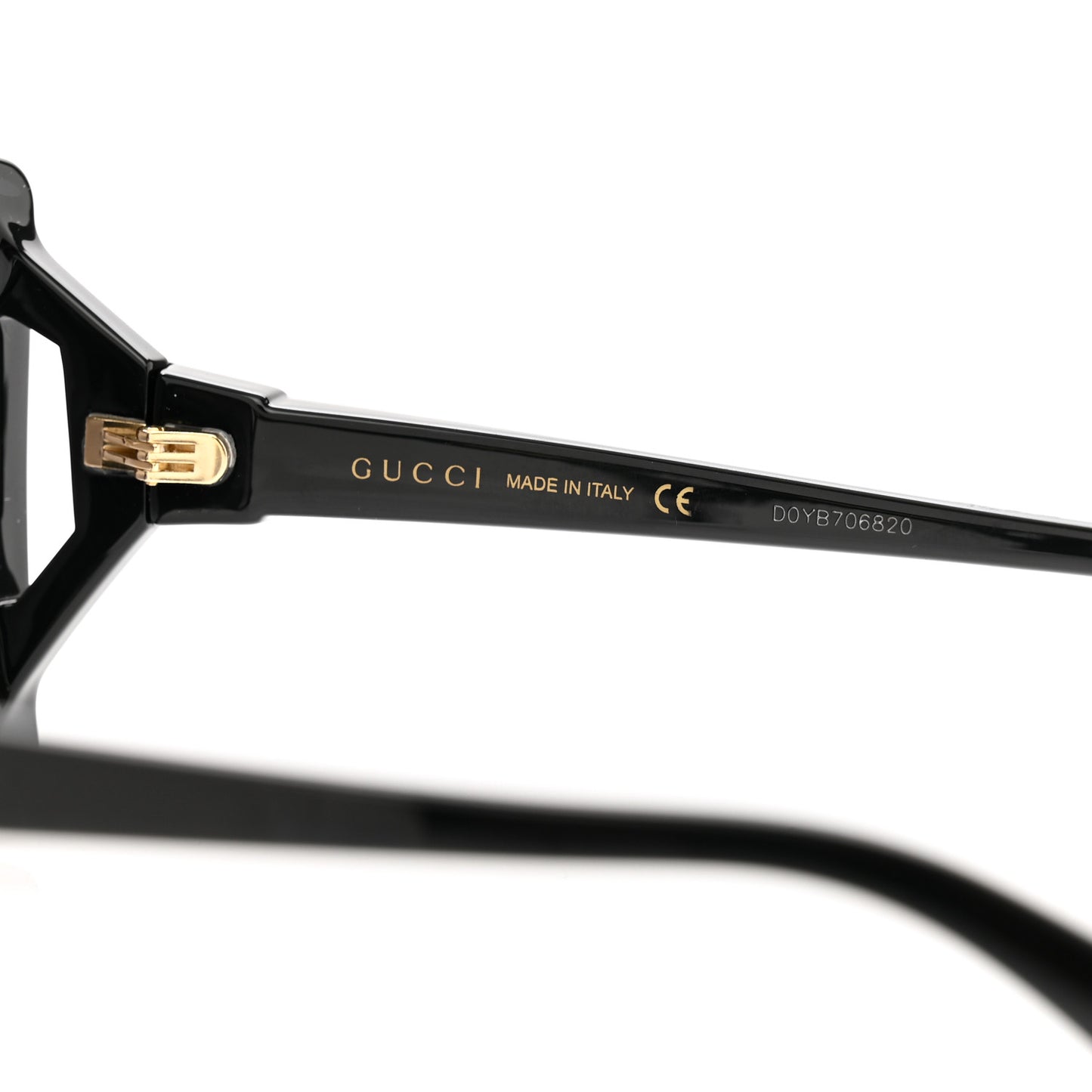 Acetate Square Frame Sunglasses GG0876SA Black