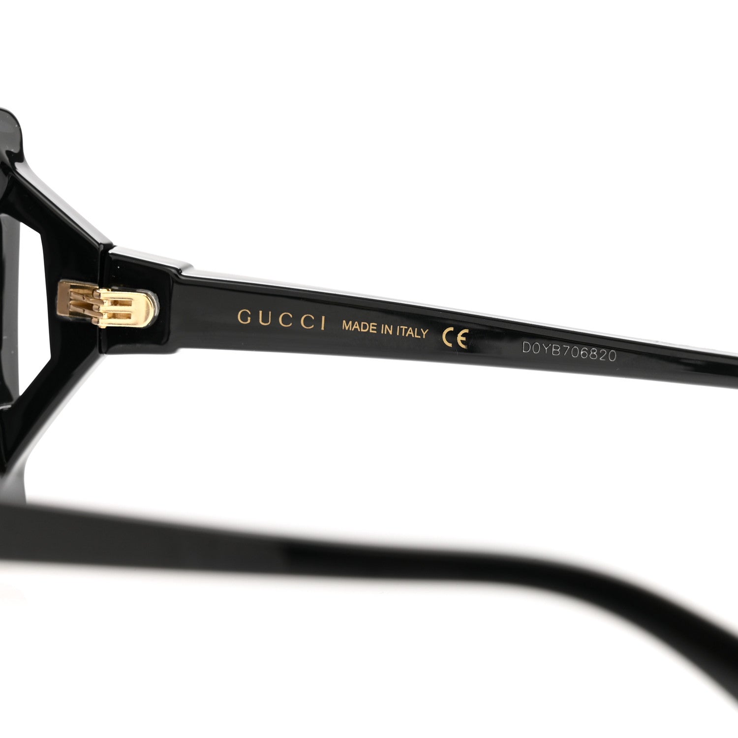 Gucci Acetate Square Frame Sunglasses GG0876SA Black 5 of 7