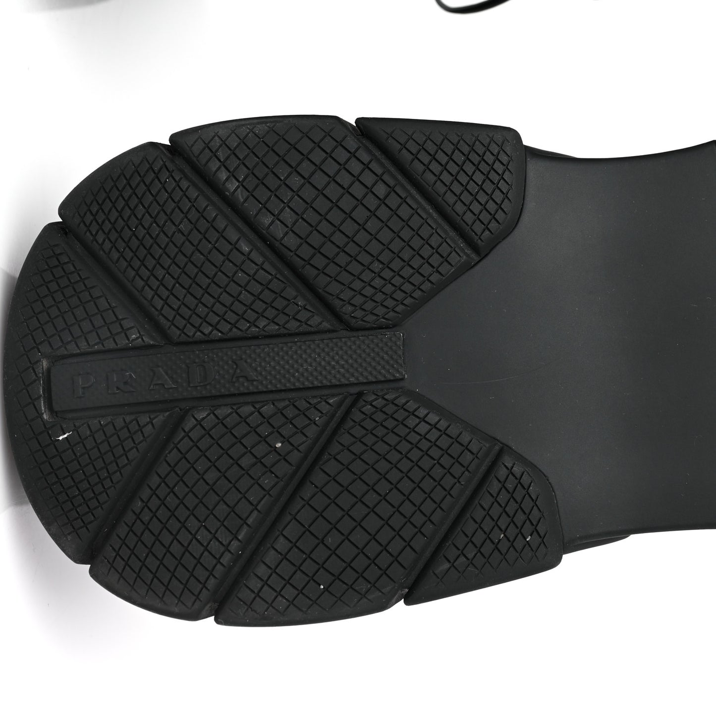 Knit Fabric Mens Logo Sneakers 9 Black White
